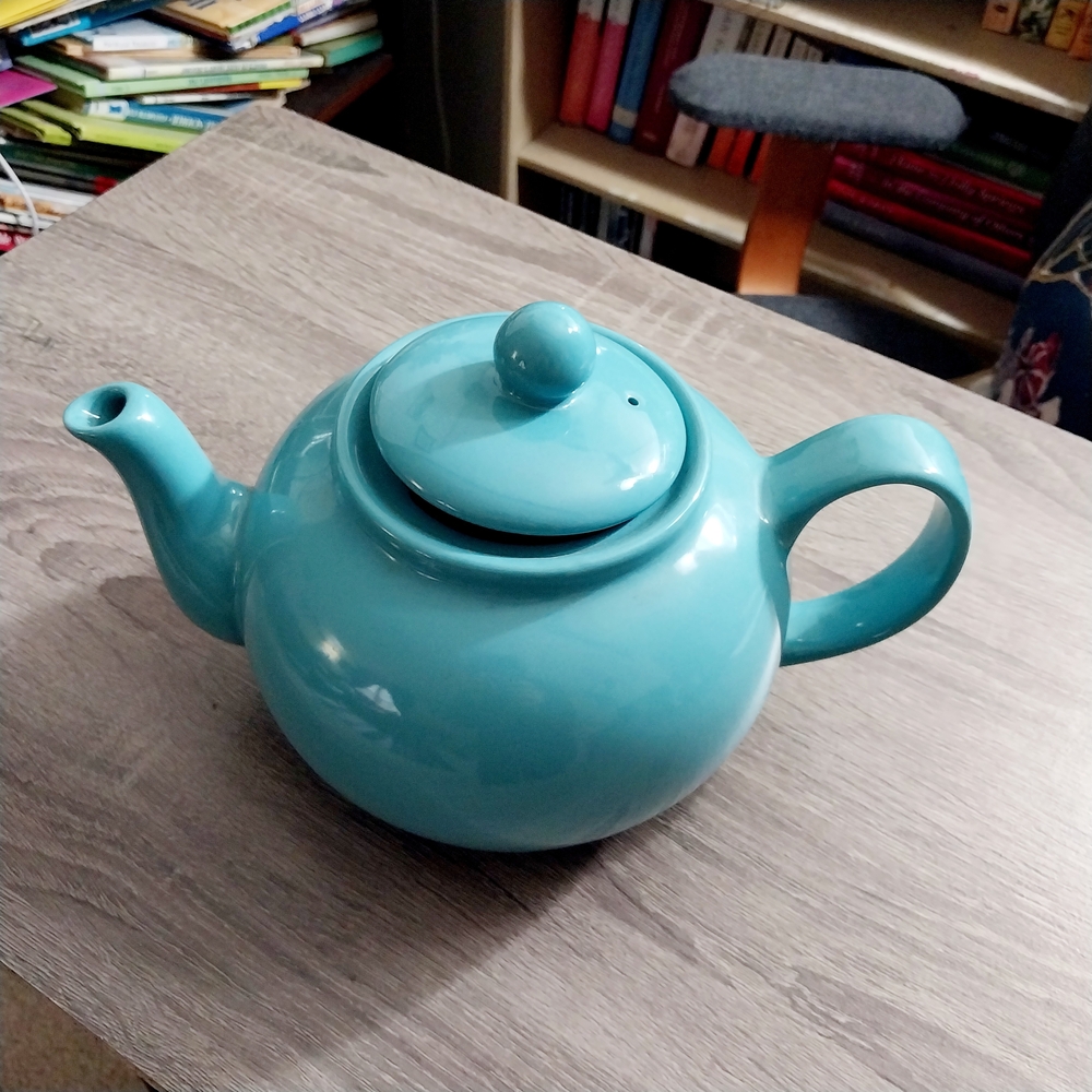 Turquoise Ceramic Teapot